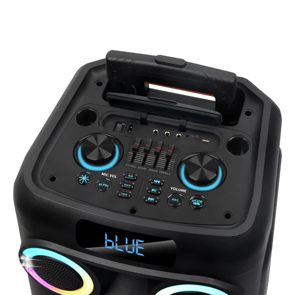 Zvucnik bluetooth ndr-b315 60w 15inca sa dva mikrofona crni