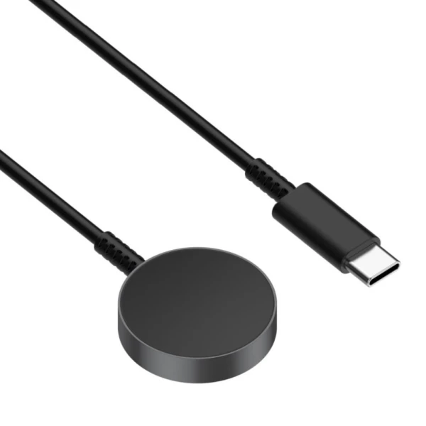 Punjac za Samsung Galaxy watch 7, 6, 5, 4, 3, Active 1, 2 Classic, FE, Ultra, Type C crni