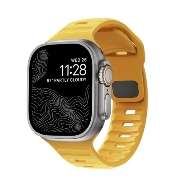 Narukvica za Apple watch 45/49mm tamno zuta