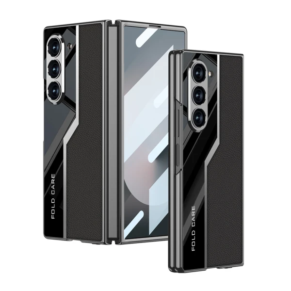 Futrola leather style za samsung f956b galaxy z fold 6 5g crna (gkk case)