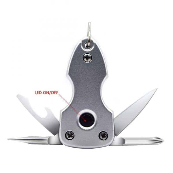 Privezak multifunkcionalni noz plavi