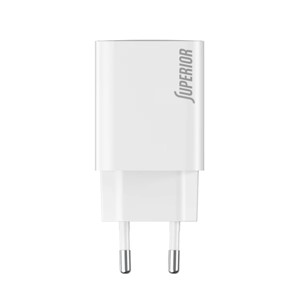 Kuciste punjaca superior su-p103 super fast pd 25w 3a type c belo (cert)