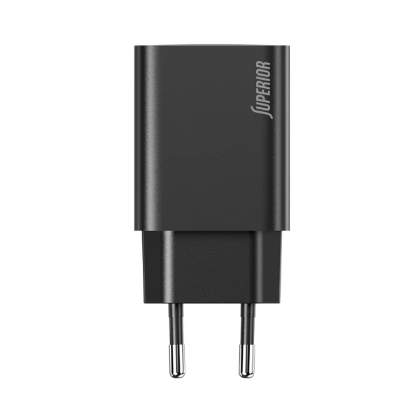 Kuciste punjaca superior su-p103 super fast pd 25w 3a type c crno (cert)