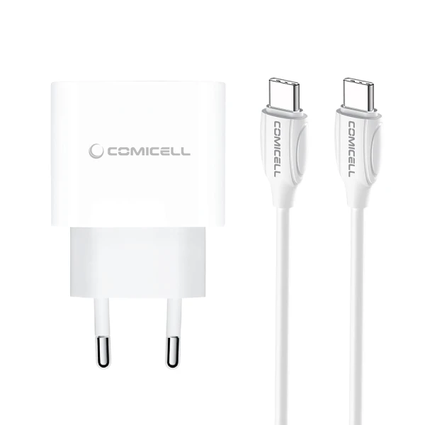 Kucni punjac comicell superior co-dc56 fast pd 20w 3a type-c na type-c beli (cert)