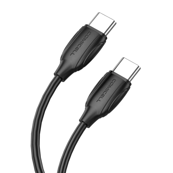 Usb data kabal comicell superior co-bx19 fast 60w 3a type c na type c 1m crni