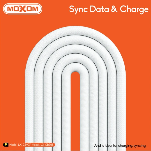 Usb data kabal moxom lx-cb907 type-c na type-c beli