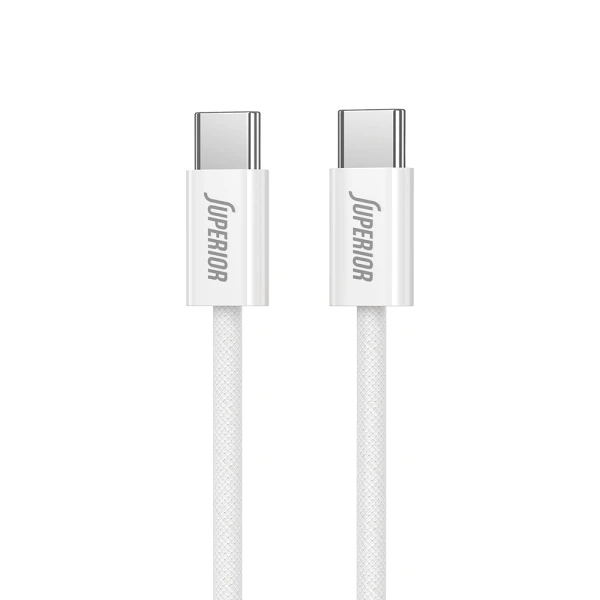 Usb data kabal superior su-k1025 type c na type c 60w 1m beli