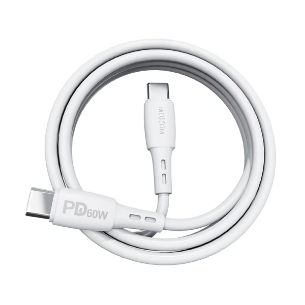 Usb data kabal moxom mx-cb135 pd 60w type-c na type-c 2m beli
