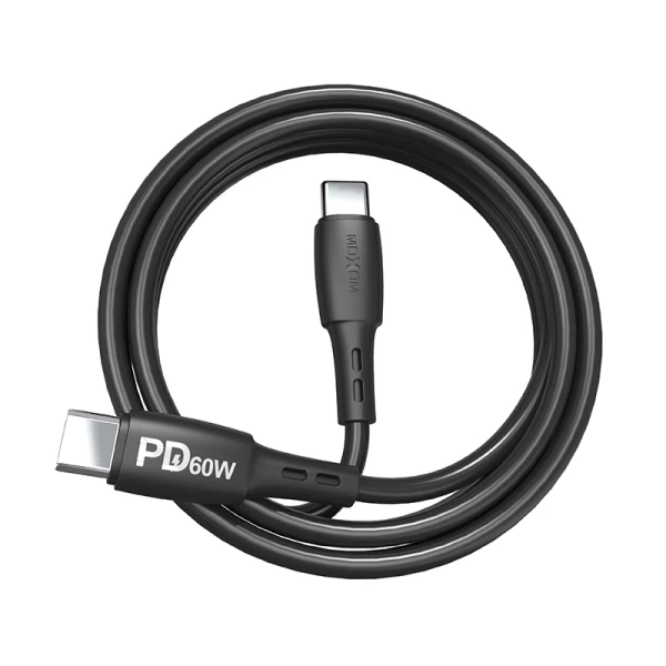 Usb data kabal moxom mx-cb135 pd 60w type-c na type-c 2m crni