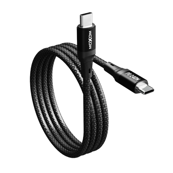 Usb data kabal moxom mx-cb158 pd 240w type-c na type-c crni