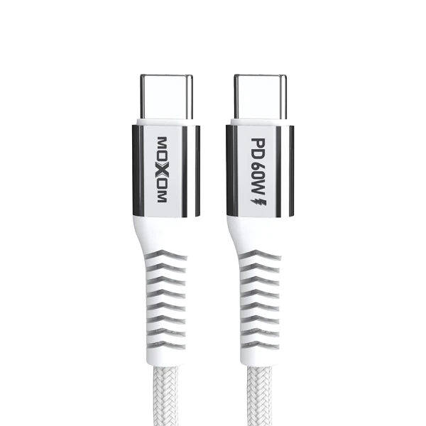 Usb data kabal moxom mx-cb235 pd 60w type-c na type-c 1m beli