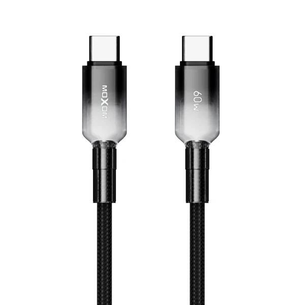 Usb data kabal moxom mx-cb309 pd 60w fast type-c na type-c crni