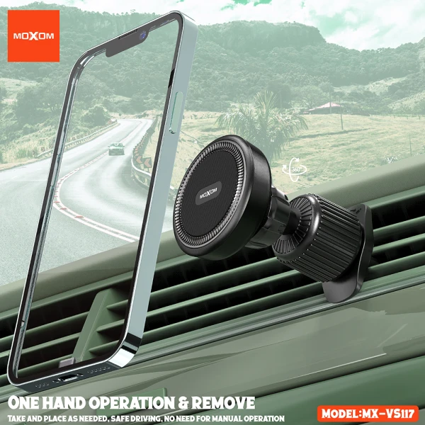 Drzac za mobilni telefon moxom mx-vs117 ventilacija crni