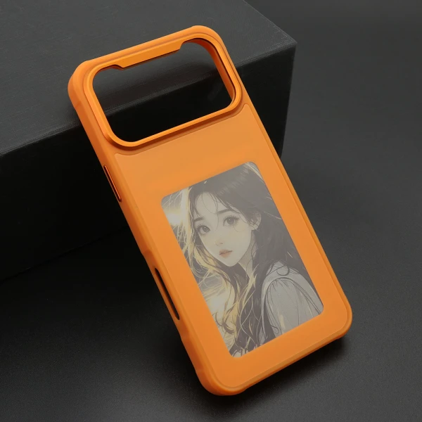 Futrola smart cover corning glass za iphone 17 pro max (6.9) narandzasta