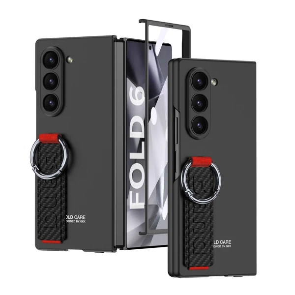 Futrola strap case za samsung f956b galaxy z fold 6 5g karbon crna (gkk case)