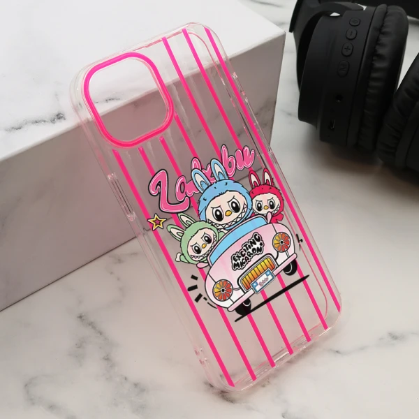 Futrola print party za iphone 14 (6.1) pink lbb004