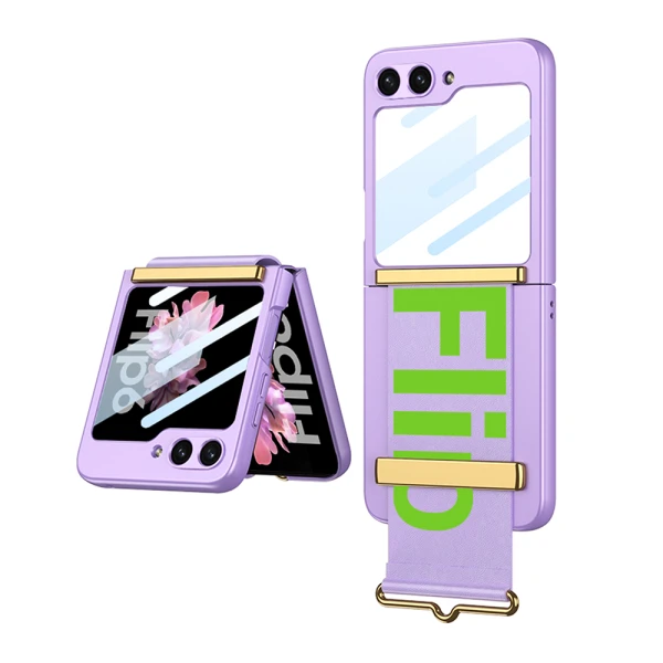 Futrola strap case za samsung f741b/f761b galaxy z flip 6 5g/z flip 7 fe 5g ljubicasta (gkk case)