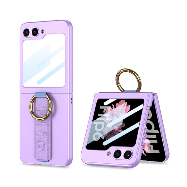 Futrola strap ring case za samsung f741b/f761b galaxy z flip 6 5g/z flip 7 fe 5g ljubicasta (gkk case)