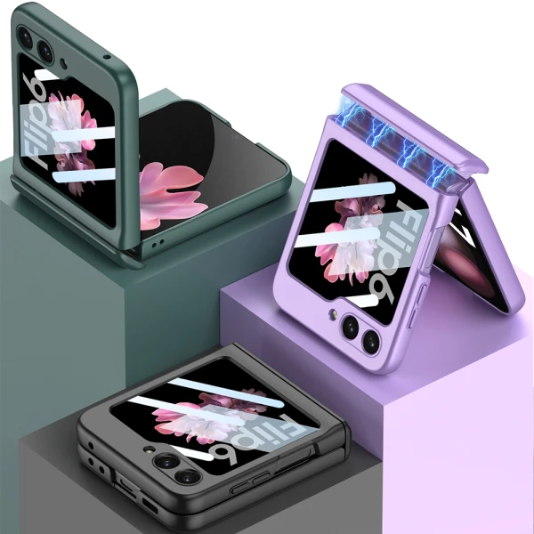 Futrola smooth line za samsung f741b/f761b galaxy z flip 6 5g/z flip 7 fe 5g zlatna (gkk case)