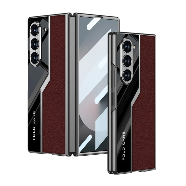 Futrola leather style za samsung f956b galaxy z fold 6 5g crvena (gkk case)