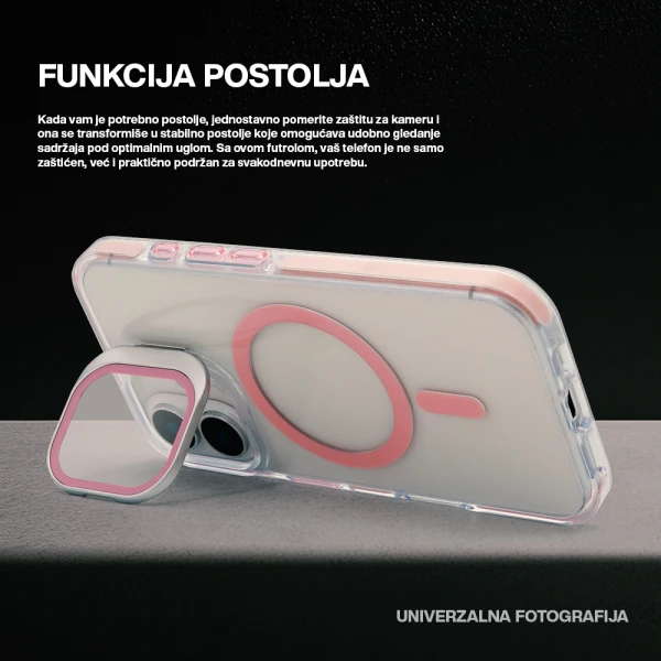 Futrola camera edge magsafe za iphone 16 plus (6.7) zlatna