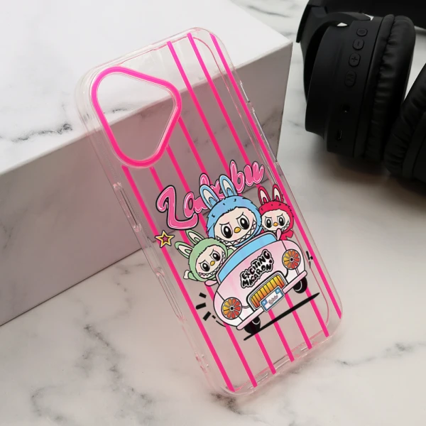 Futrola print party za iphone 16 (6.1) pink lbb004