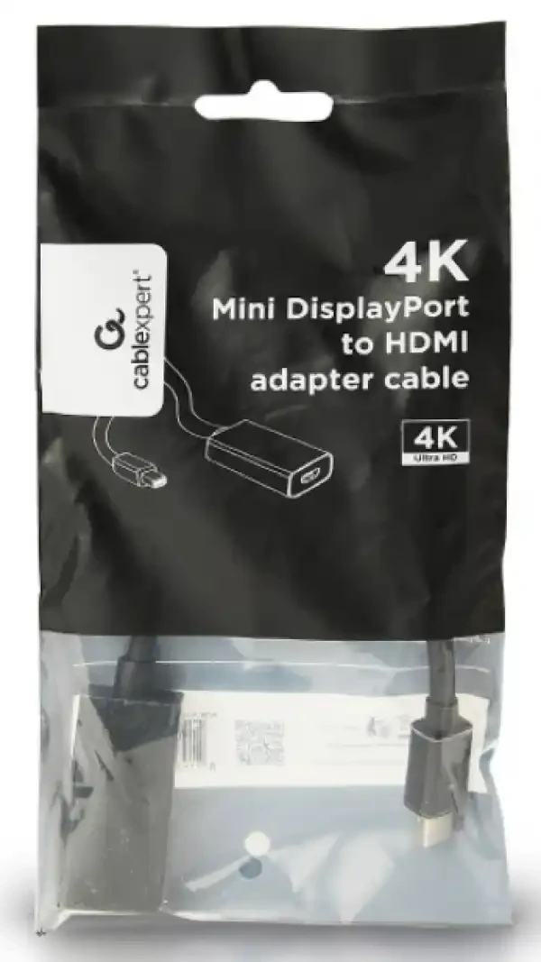 Adapter konverter Mini Displayport - HDMI Gembird 4K M/Ž A-mDPM-HDMIF4K-01