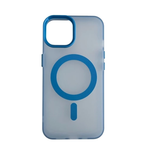 Silikonska futrola Magsafe FLURO COLOR Iphone 1314 PLAVA