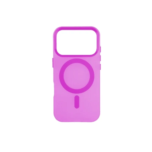 Silikonska futrola Magsafe FLURO COLOR Iphone 17 Pro ROZE