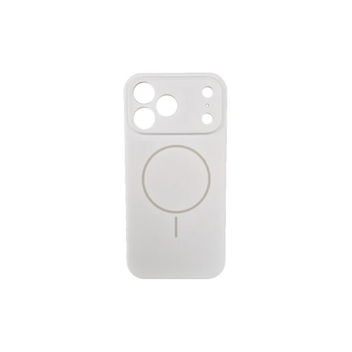 Silikonska futrola Magsafe LUX Iphone 17 PRO MAX BELA