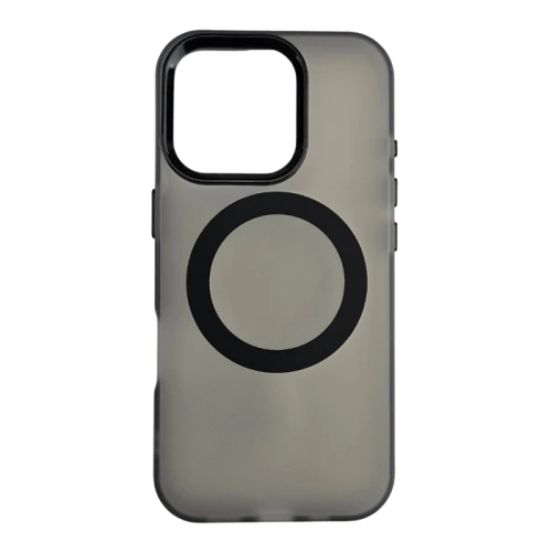 Silikonska futrola Magsafe FLURO COLOR Iphone 17 CRNA