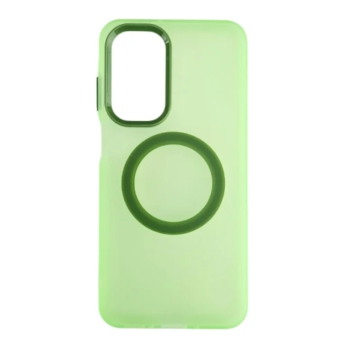 Silikonska futrola Magsafe FLURO COLOR Samsung A37 ZELENA