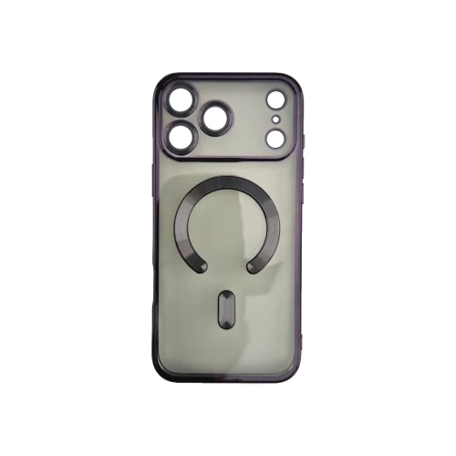 Silikonska futrola Magsafe Iphone 17 Pro Max CRNA
