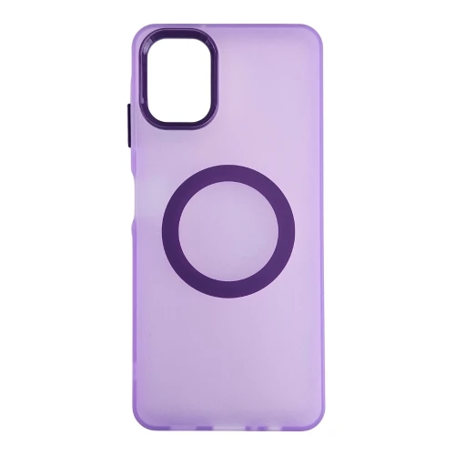 Silikonska futrola Magsafe FLURO COLOR Samsung A06 LJUBIČASTA