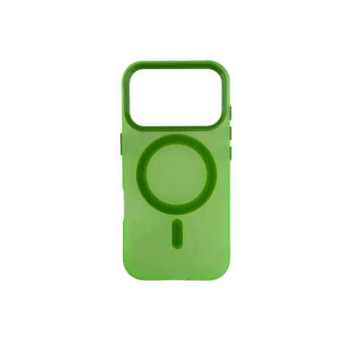 Silikonska futrola Magsafe FLURO COLOR Iphone 17 Pro Max ZELENA
