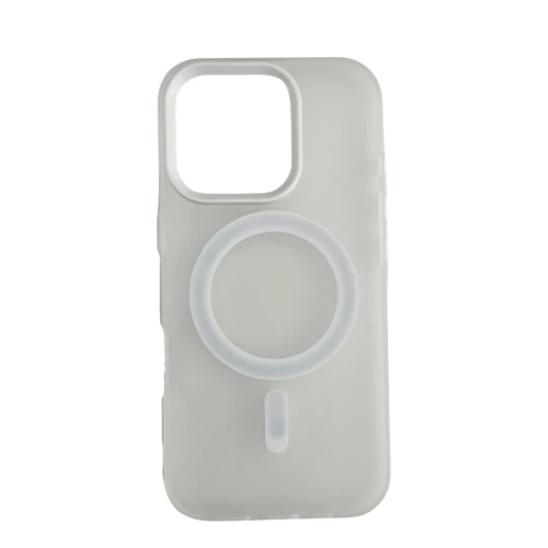 Silikonska futrola Magsafe FLURO COLOR Iphone 16 PRO BELA