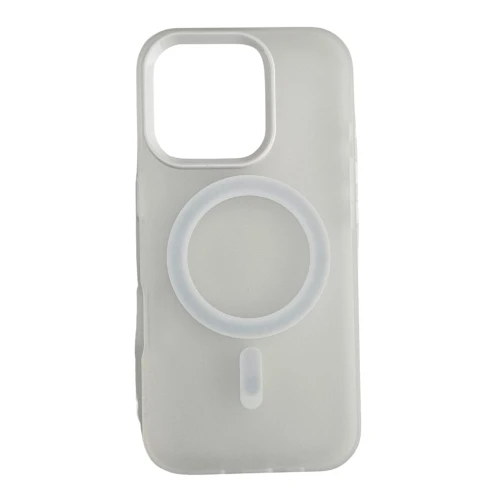 Silikonska futrola Magsafe FLURO COLOR Iphone 16 PRO MAX BELA