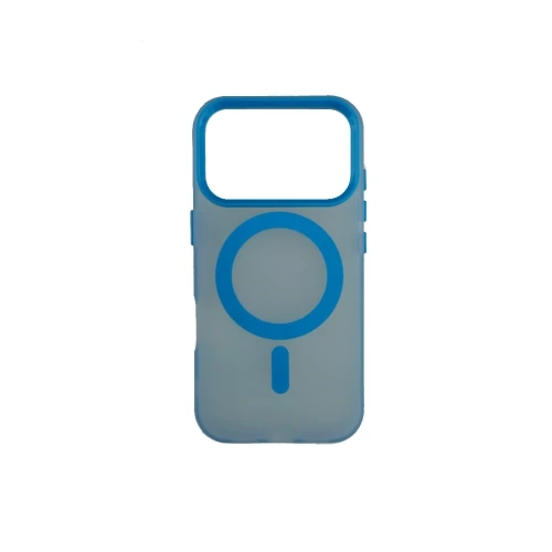 Silikonska futrola Magsafe FLURO COLOR Iphone 17 Pro Max PLAVA