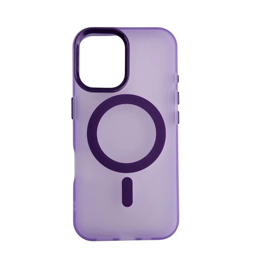 Silikonska futrola Magsafe FLURO COLOR Iphone 16 LJUBIČASTA