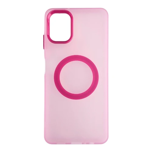 Silikonska futrola Magsafe FLURO COLOR Samsung A06 ROZE