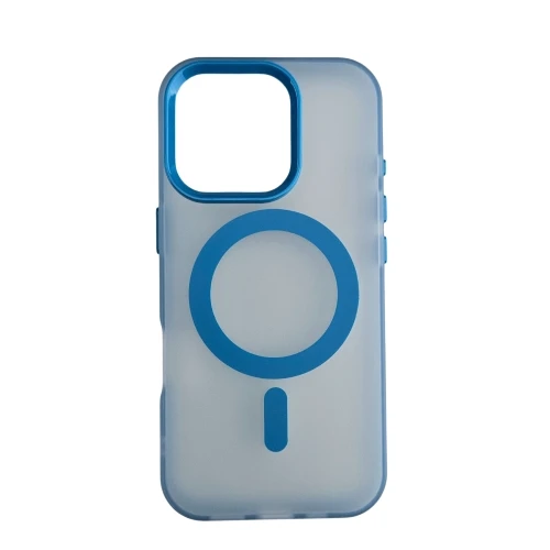 Silikonska futrola Magsafe FLURO COLOR Iphone 16 PRO PLAVA