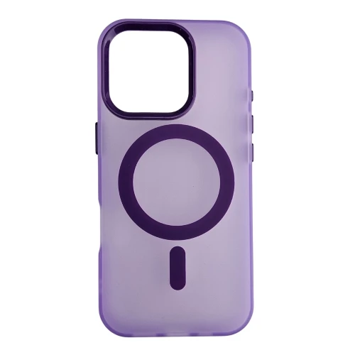 Silikonska futrola Magsafe FLURO COLOR Iphone 16 PRO MAX LJUBIČASTA