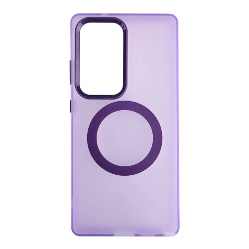 Silikonska futrola Magsafe FLURO COLOR Samsung S25 ULTRA LJUBIČASTA