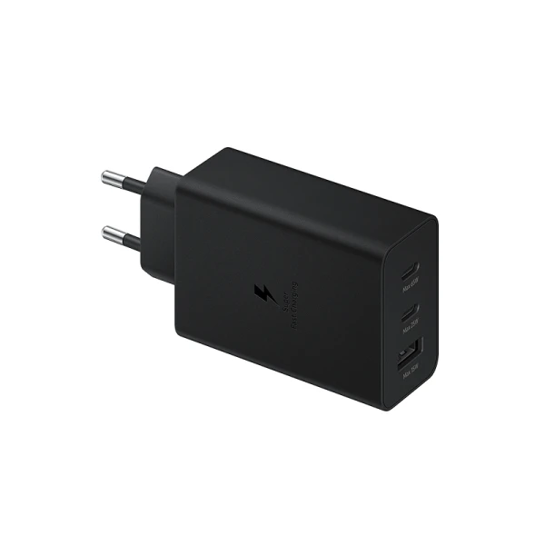 Samsung kucni punjac 65w 2xusb + type c ep-t6530-nbe crni full org