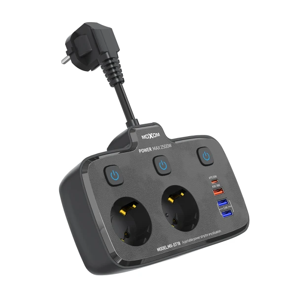 Produzni adapter moxom mx-st18 6u1 crni