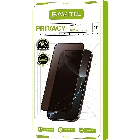 iPhone 17 Pro Max  Privacy  Bavitel zaštitno staklo- 9H Strong Hardness Anti-Scratch