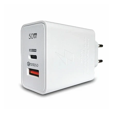 Bavitel punjač 50W Usb A+ Type C bela  KeKe-PD002