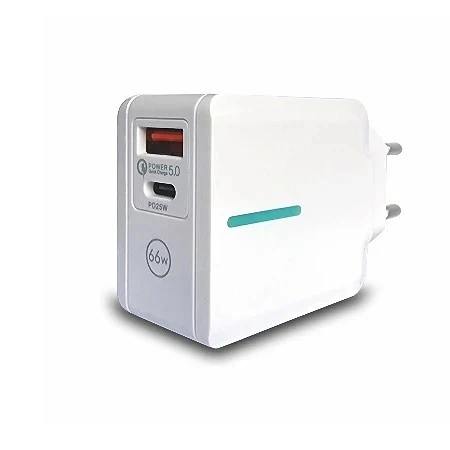 Bavitel punjač 66W Usb A+ Type C bela  KeKe F012 / WUW-T66