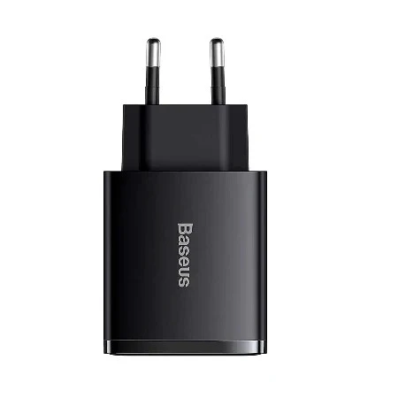 Baseus punjač Compact 30W 2*Usb A/1*Type C crna