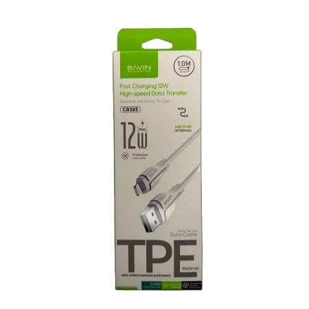 Bavin kabl 12W 1m type-A na lightning bela - CB385
